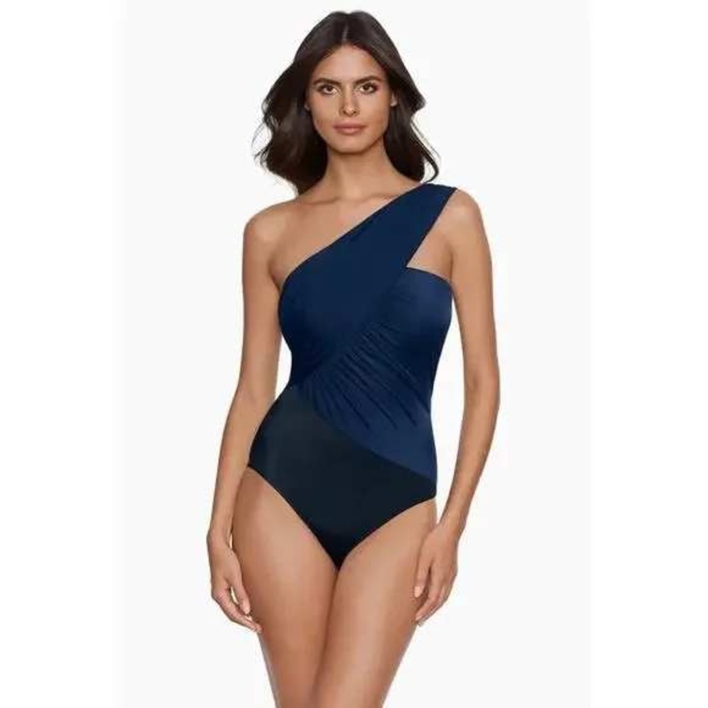 NWOT MagicSuit Swimsuit Sz 12 Colorblock Goddess One Piece Underwire‎ Resortwear